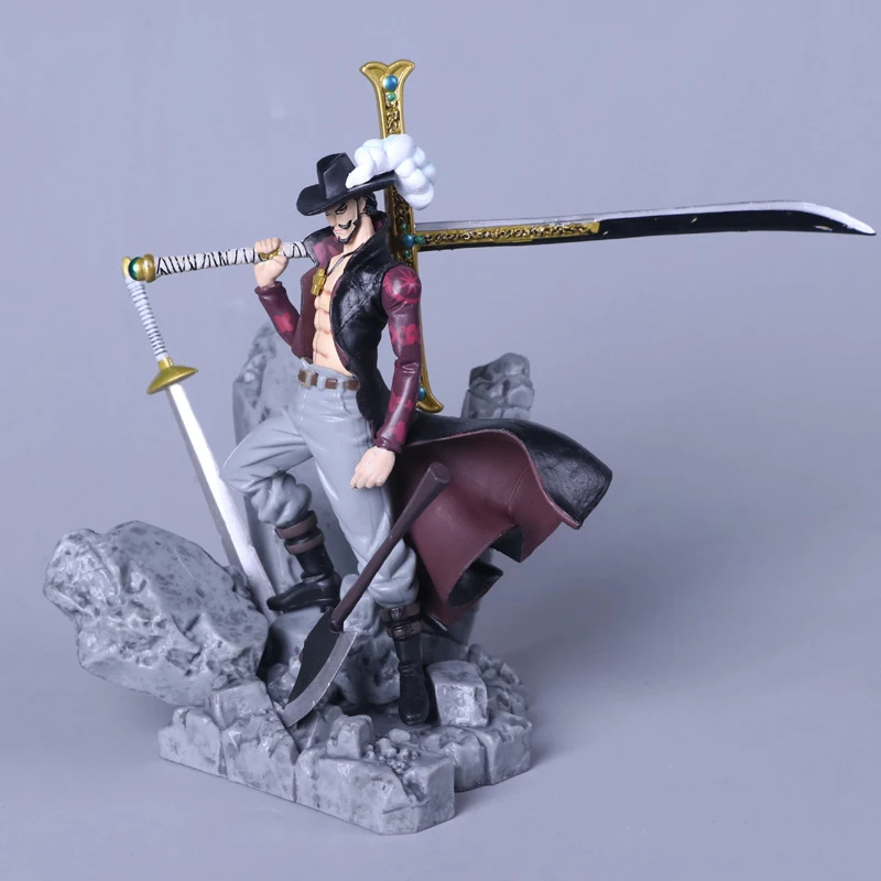 Аниме One Piece Mihawk Dracule ПВХ экшн-фигурка игрушка Kormi Eye коллекция Hawk Luffy Бесплатная