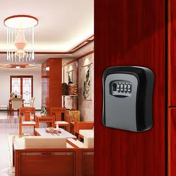 

High-grade Secure Wall-Hanging Outdoor Metal Password Key Box Case Tools