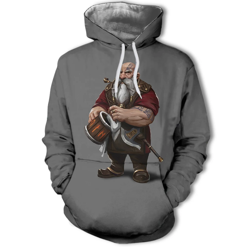 

Women/Men's Casual Sweatshirts 3D wolf /Smoking Pipe The old man Printed Hooded Pullover Autumn Winter Fashion Long-Sleeve Jacke