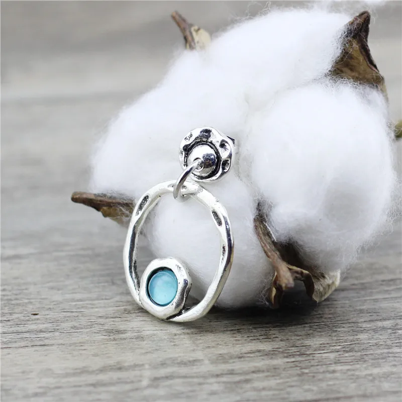 Anslow 2020 Fashion Jewelry New Designer Round Shape Women Female Charms Earrings Retro Candy Color Beads Wedding Gift LOW0003AE