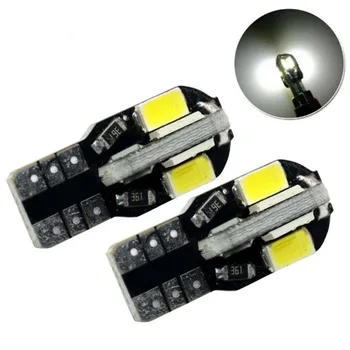 

W5W Car LED Bulbs 5730 SMD White Side Wedge Light Lamps DC12V 6000-7000K 20pcs
