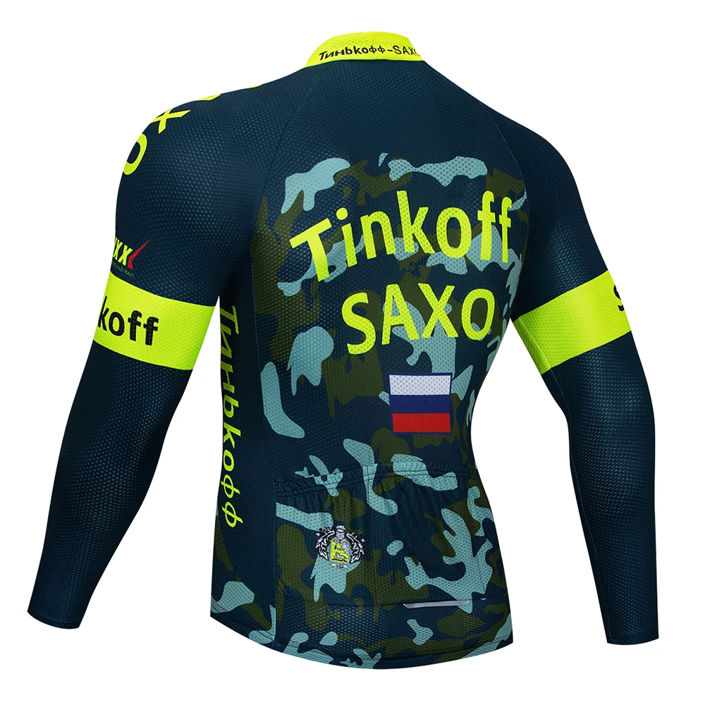 Tinkoff Зимняя Теплая Флисовая одежда для велоспорта, теплая одежда для велоспорта, одежда для велоспорта Invierno Maillot Ciclismo