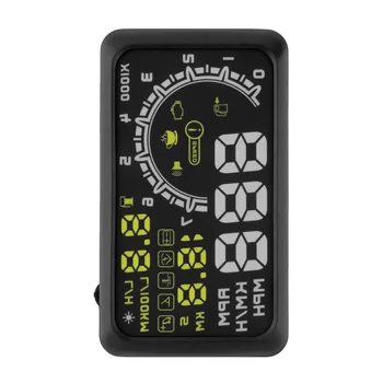 

W2 LED Car HUD Head Up Display For OBD2 Interface Plug/Play Speed Warn System