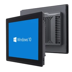 Computador incorporado 15.6 polegadas mini tablet tudo em um computador com tela de toque capacitivo celeron j1800 win 10 pro máquina de publicidade