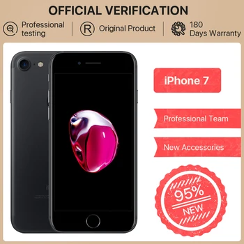 

Hot Original 95% New Apple iPhone 7 4G LTE Smartphone 4.7 inch 32/128/256GB iOS 12MP Camera Fingerprint Wi-Fi Mobile Phone