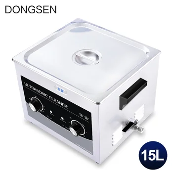 

Industrial Ultrasonic Cleaning Machine 360W Golf Clubs Engine Parts Manicure Circuit Board Mold DPF PCB Ultrasonic Cleaner 15L