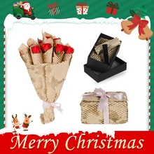 Rouleau de papier Kraft brun nid d'abeille 20M, matériaux artisanaux de noël, papier d'emballage cadeau, matériaux décoratifs pour emballage de Bouquets