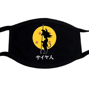 

Anime DRAGON BALL mask Son Goku print cotton reusable street style Face Mask for men and women Anti Dust Pollutiont