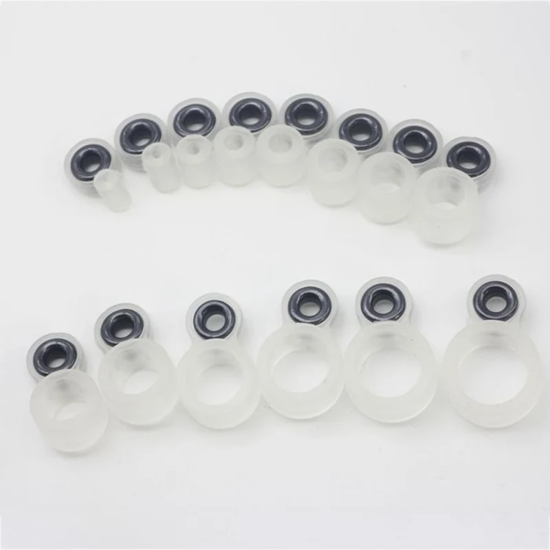 

14/22pcs A Set Silica Gel Fishing Guide Ring Set Fishing Rods Wire Silicone Ring Ceramics Eye Fishing Tackle Accessories*