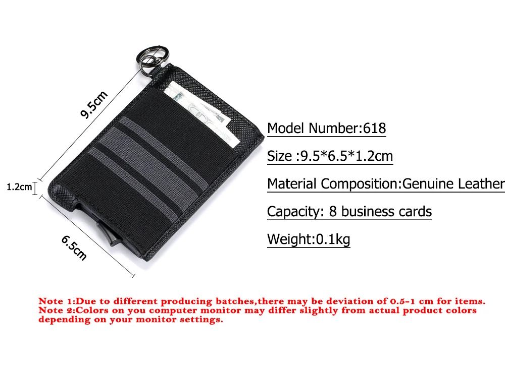 Bisi Goro углеродное волокно RFID кредитный держатель для карт Anit-theft кошелек для мужчин и женщин авто всплывающий Чехол для карт кожаный держатель для ID