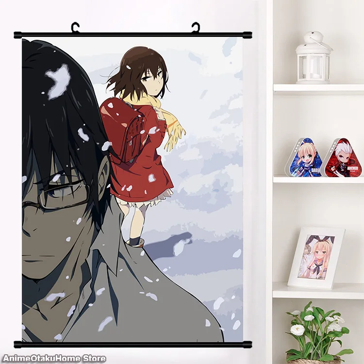 Аниме Boku dake ga Inai Machi Fujinuma Satoru Katagiri Airi Hinazuki Kayo Настенная роспись плакат Otaku домашний