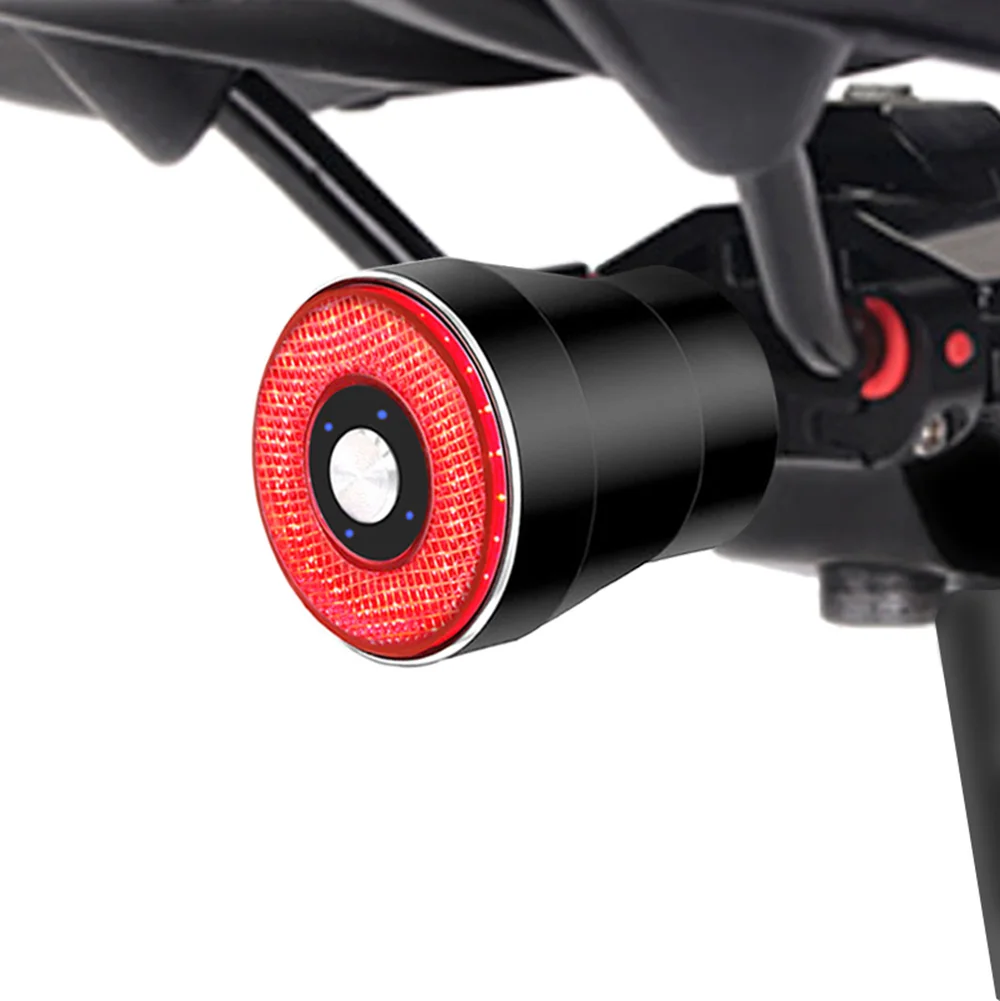 Велосипедный умный тормозной зондирующий светильник 22 светодиодный индукционный велосипедный светильник с автозапуском/остановкой водонепроницаемый зарядный задний светильник аксессуары для велоспорта