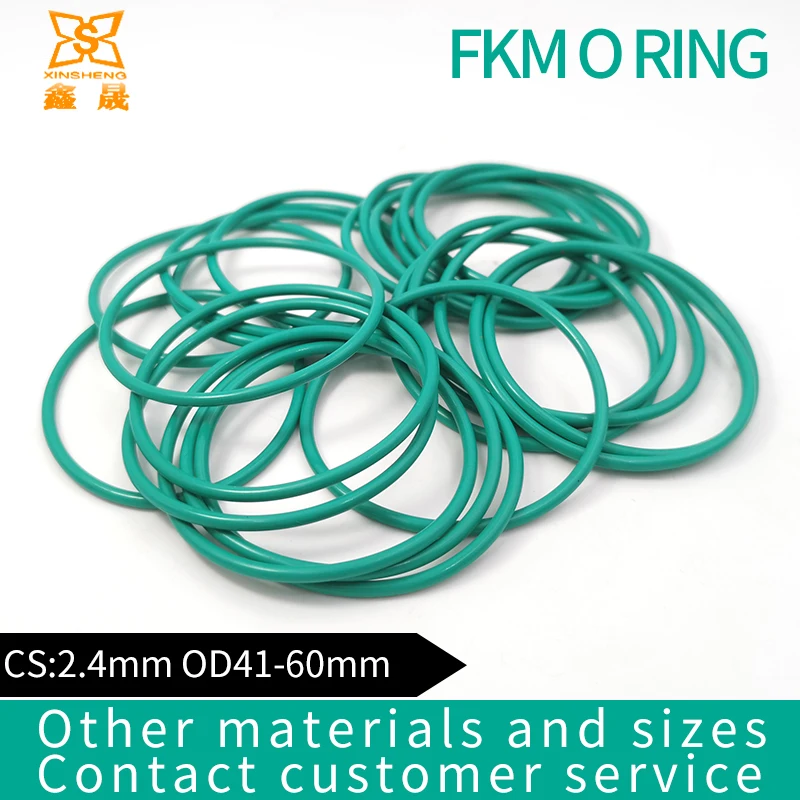 Green FKM O rings Seals CS2.4mm OD 41/42/43/44/45/46/47/49/50/51/52/53/54/55/56/57/58/60mm ORing Seal Gasket Fuel Washer | Обустройство