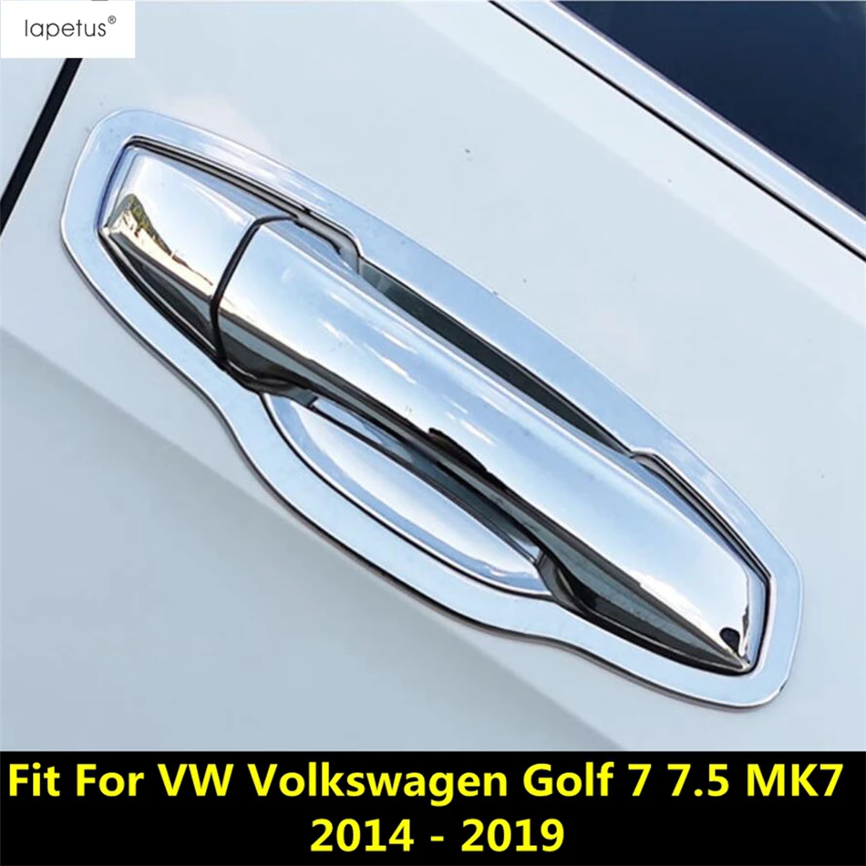 

ABS Chrome / Carbon Fiber Door Handle Bowl Frame Cover Trim For VW Volkswagen Golf 7 7.5 MK7 2014 -2019 Car Exterior Accessories