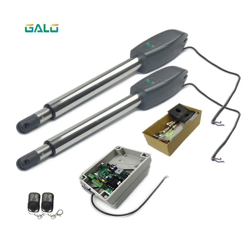 

GALO Controls PKMC02 Heavy-Duty auto Dual Automatic Gate Opener Kit for Swing Gates Up to 20 Feet
