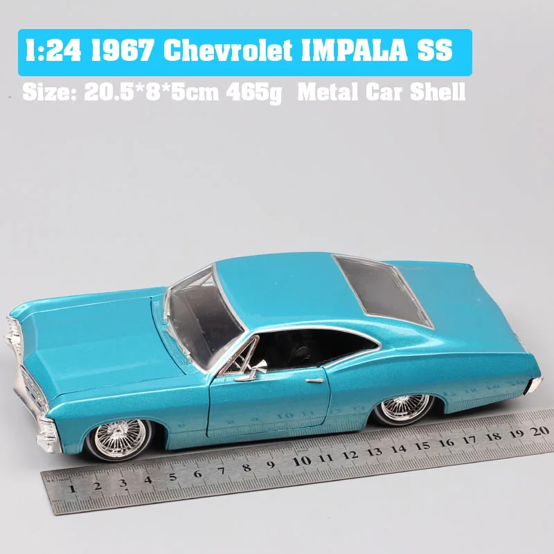 1967 IMPALA SS 1 24 Jada Mitsubishi Eclipse Тойота Супра DODGE зарядное устройство Nissan Ripsaw гусеничный Lykan Diecasts& Vehicles Модель Масштаб игрушечный автомобиль дети - Цвет: 1967 IMPALA SS