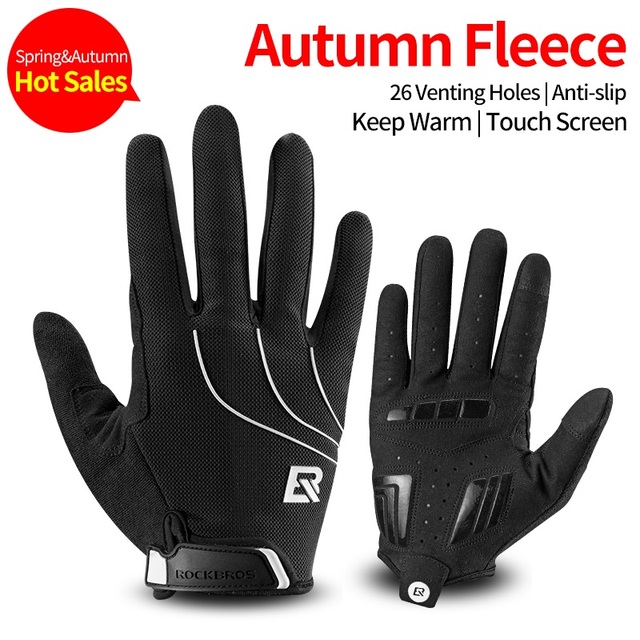 Windproof Cycling Gloves Touch Screen Riding MTB Bike Bicycle Gloves Thermal Warm Motorcycle Winter Autumn Bike Gloves