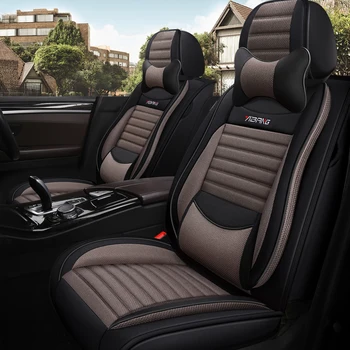 

Full Coverage flax fiber car seat cover auto seats covers for chevrolet malibu onix optra spin trailblazer trax