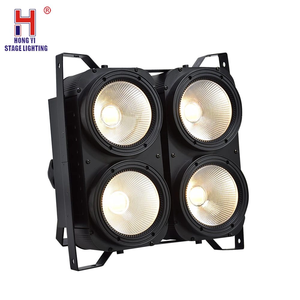 DJ светильник 4X100 Вт COB светодиодный светильник для зрителей холодный белый и теплый белый сценическое освещение COB Par светодиодный Профессиональный светильник(8 шт./лот - Цвет: 4x100W COB LED par