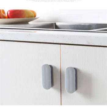 

2pc Creative Home Pasted Door Handle Simple Auxiliary Door And Window Handle Adhesive Home Use Wimdow Interior Drawer Handlebars