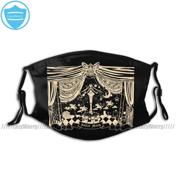 

Sailor Moon Mouth Face Mask Moonlight Circus Black Facial Mask Cool Fashion with 2 Filters for Adult