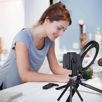 

6inch Ring Light W/Tripod Stand Dimmable Selfie RingLight LED Camera Photography High-brightness LED Beads