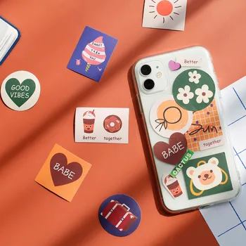 

Kawaii dream sticker pack small fresh and simple writable hand account DIY material decorative stickers cute stickers