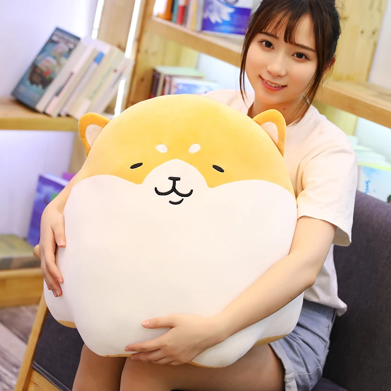 Creative Shiba Inu Plush Pillow Doll Round Corgi Toy Soft Stuffed Cushion Cartoon Animal Kids Upscale Gift | Игрушки и хобби