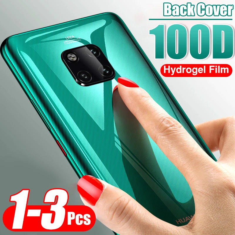 3-1 шт 100D задняя крышка Гидрогелевая пленка для huawei mate 30 20 Pro P20 lite мягкая защитная пленка P30 задняя защитная пленка не стекло
