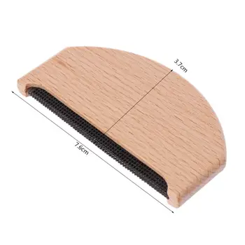 

Wooden Fabric Cashmere Sweater Lint Remover Trimmer Shaver Manual Portable Comb Clothing Care