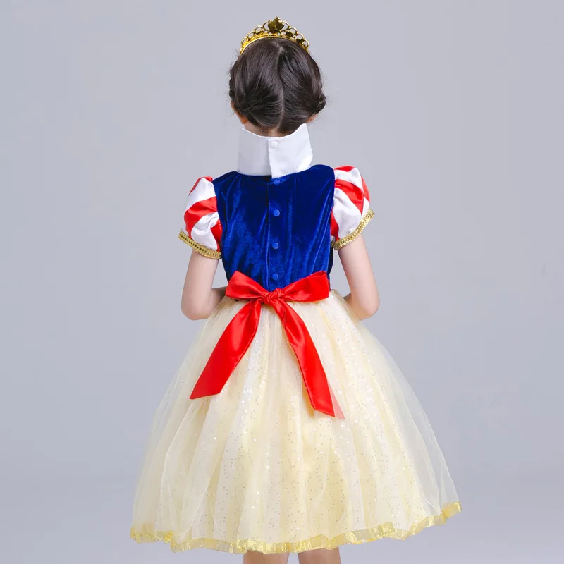 

Childrenswear 2019 Snow White Princess Dress Girls Dress Children Christmas Performance Wear