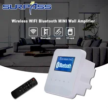 Inteligentny profesjonalny bezprzewodowy WIFI Bluetooth MINI wzmacniacz ścienny wzmacniacz kina domowego wzmacniacz Audio Subwoofer Stereo odtwarzacz muzyczny AUX