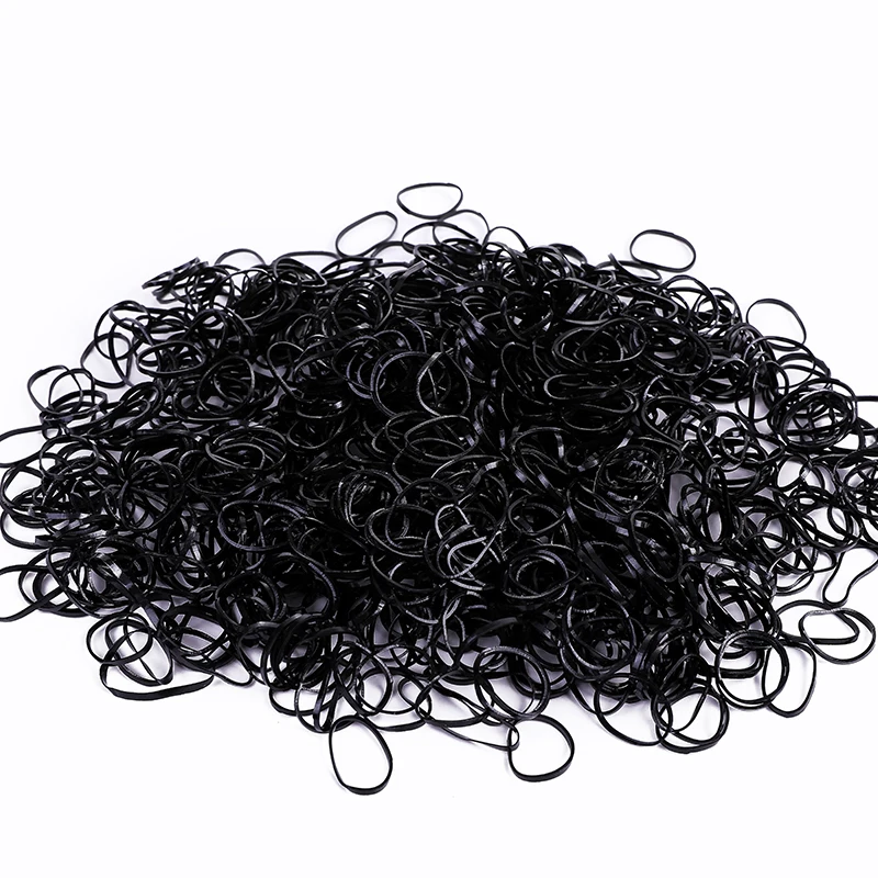 500Pcs/Pack Colorful Small Disposable Hair Bands Scrunchie Girls Elastic Rubber Band Ponytail Holder Hair Accessories Hair Ties