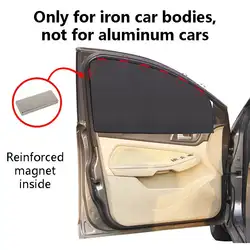 Магнитная боковая сетка на окно солнцезащитный щиток для автомобиля, окна, солнцезащитные шторы для машины, защита от солнца, УФ-защита