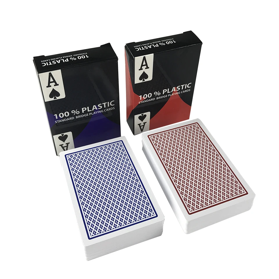 Easytoday 10Pcsset PVC Poker Cards Baccarat Texas Hold'em Plastic Playing Cards Waterproof Poker Cards Board Games (1)