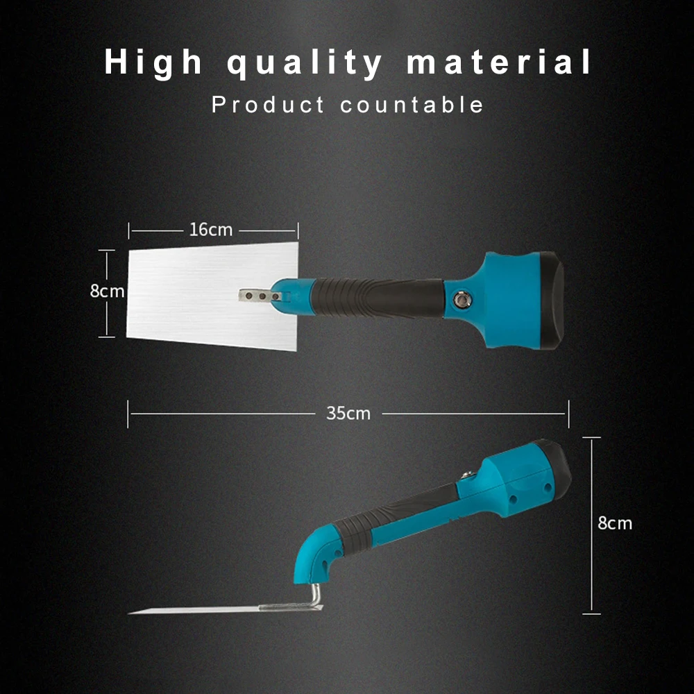 Electric Plaster Trowel Tile Leveling Vibration Wall Concrete Plastering Tool Stainless Steel Plastering Construction Hand Tool