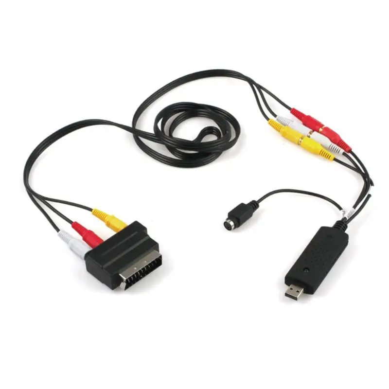 1Set USB2 0 VHS to DVD Converter Au dio Video Capture Device Kit for Windows 10 3