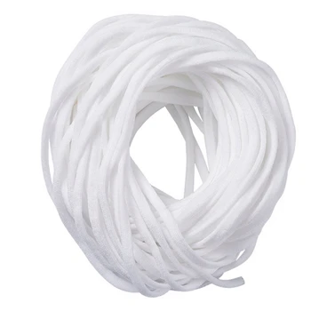 

1/8" Round Nylon Elastic Band Cord for Mouth Cover Ear Loop Masks Elastic Cord Thread For DIY Jewelry Sewing Material White 3mm