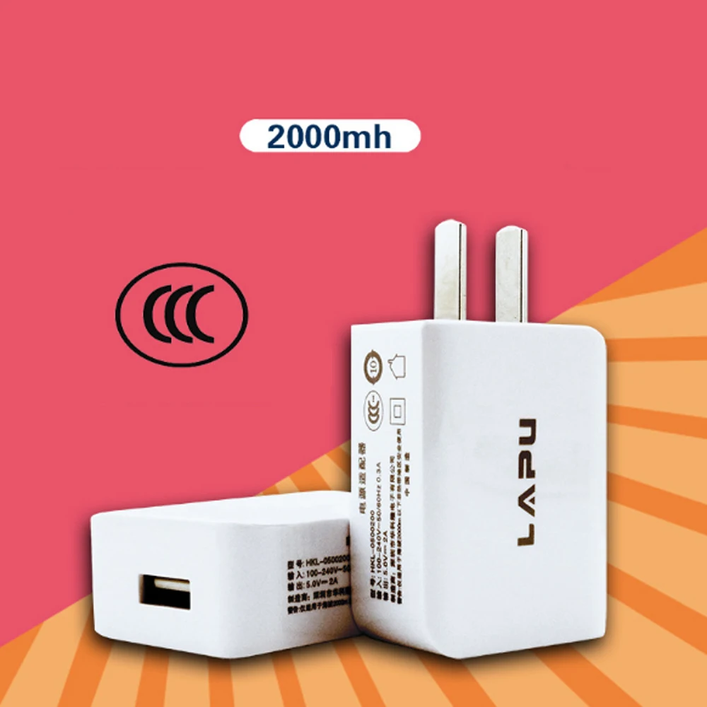 100 шт 2.1A 5В микро USB настенное зарядное устройство для мобильного телефона