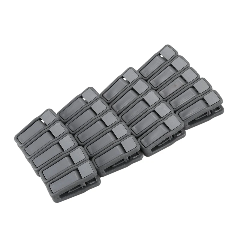 Набор из 20 магических нескользящих брюк зажим для одежды для узких вешалок(серый