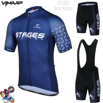 

2020 New STRAVA Summer Cycling Jersey Set Breathable Team Racing Sport Bicycle Jersey Mens Cycling Clothing Short Bike Jersey NW