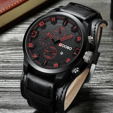 Relojes Para Hombre de marca superior de lujo DOOBO, reloj de pulsera de cuero con correa de moda de cuarzo, reloj de pulsera deportivo informal con fecha, Relojes