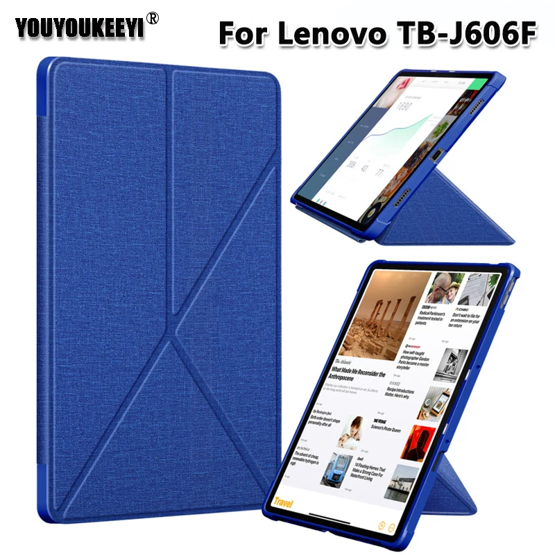 

Чехол-накладка для планшета Lenovo Tab P11, 11 дюймов, складной, магнитный, с функцией автоматического пробуждения и сна, подарок TB-J606F +