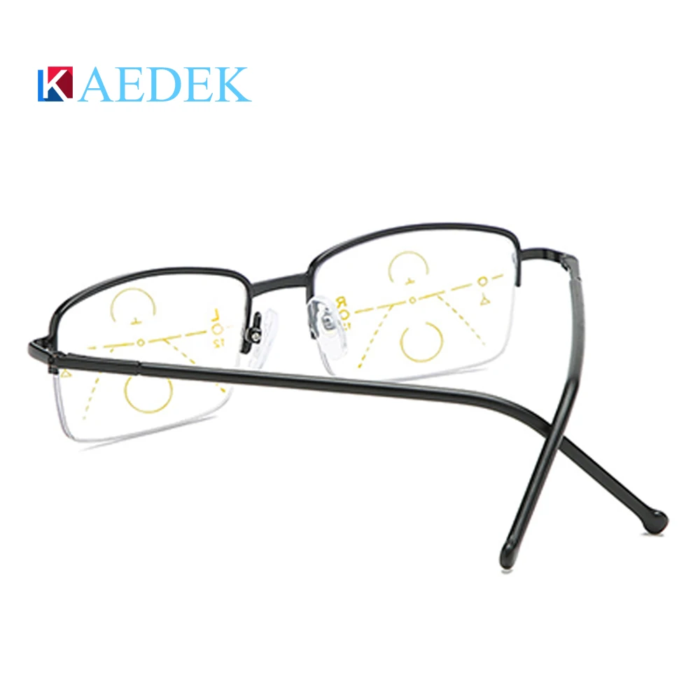 Высококачественное Стекло для чтения es бизнес полуоправы Пресбиопия очки для чтения для мужских стеклянных линз Пресбиопия сплав FrameKB2526