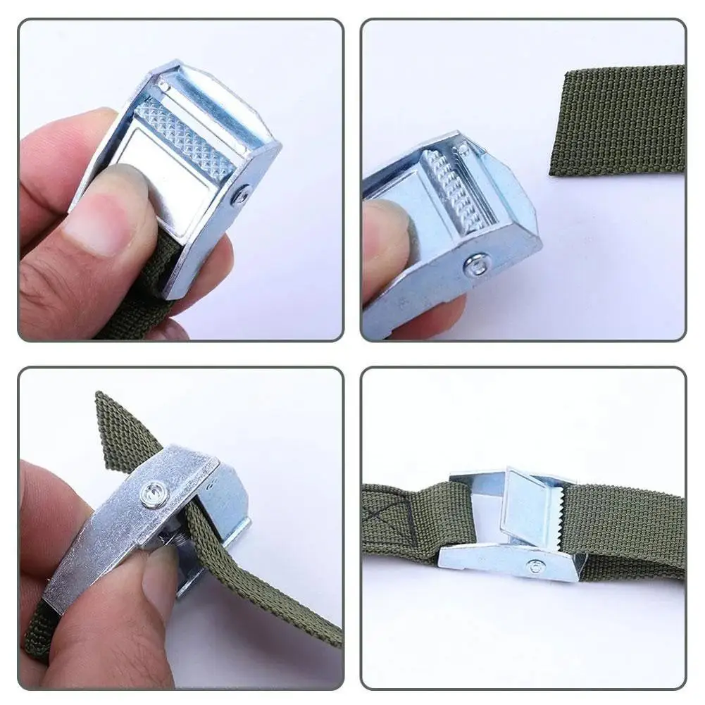 1M x25mm Car Tension Rope Tie Down Ratchet Strap Belt Car Luggage Bag Cargo Lashing With Metal Buckle Tow Rope Tensioner cargo straps cargo tie down strap tie down straps lashing strap