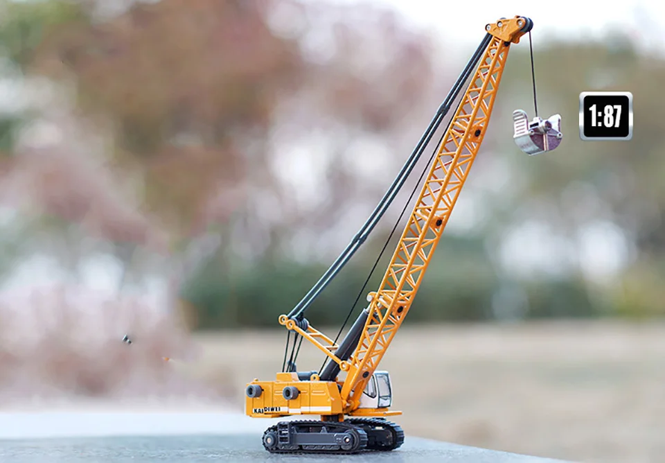 1: 87 детская имитационная игрушка из сплава Инженерная модель автомобиля башня кабель экскаватор кран игрушка украшение автомобиля подарки на день рождения