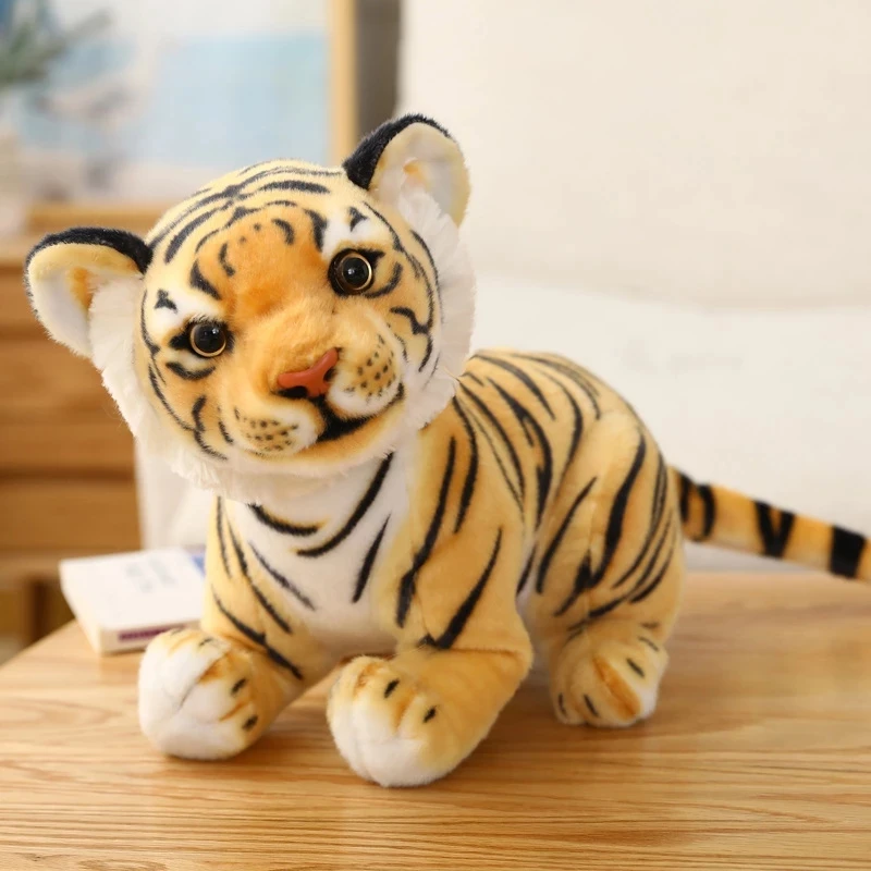 38/58cm Soft Wild Animals Simulation White Tiger Jaguar Doll Lifelike Tiger  Plush Toys Sofa Cushion Children Kids Birthday Gifts - AliExpress