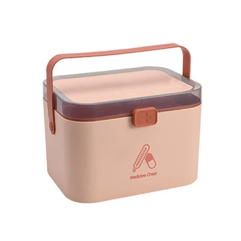 

Home Care Medicine Box Portable Large First Aid Box Household Plastic Multi-Layer Medicine Storage Box Personal Health Care NS