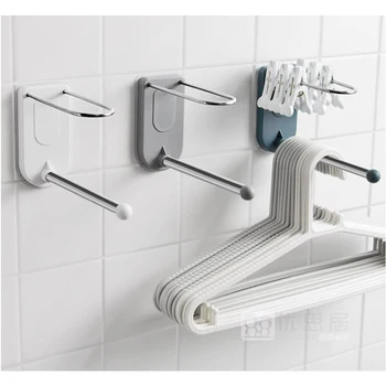 

Wonderlife Wall Mounted Hangers Storage Rack Hanger Companion Multifunction Balcony Hanging Storage Racks Clothes Stand