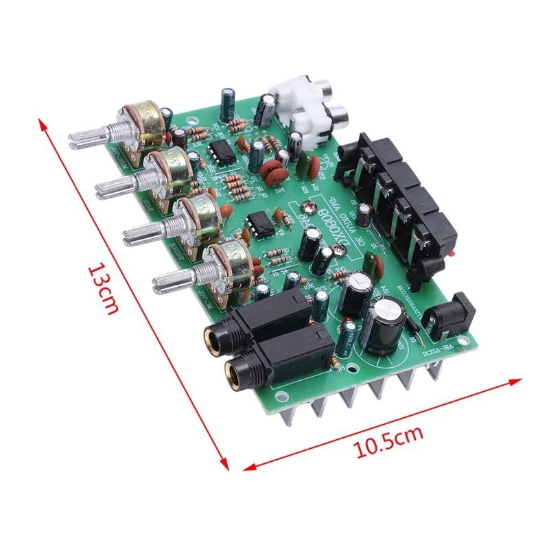 Tda8944 2,1 Плата усилителя аудио 30X2 Вт усилитель звука тональная плата Dc12V с микрофоном